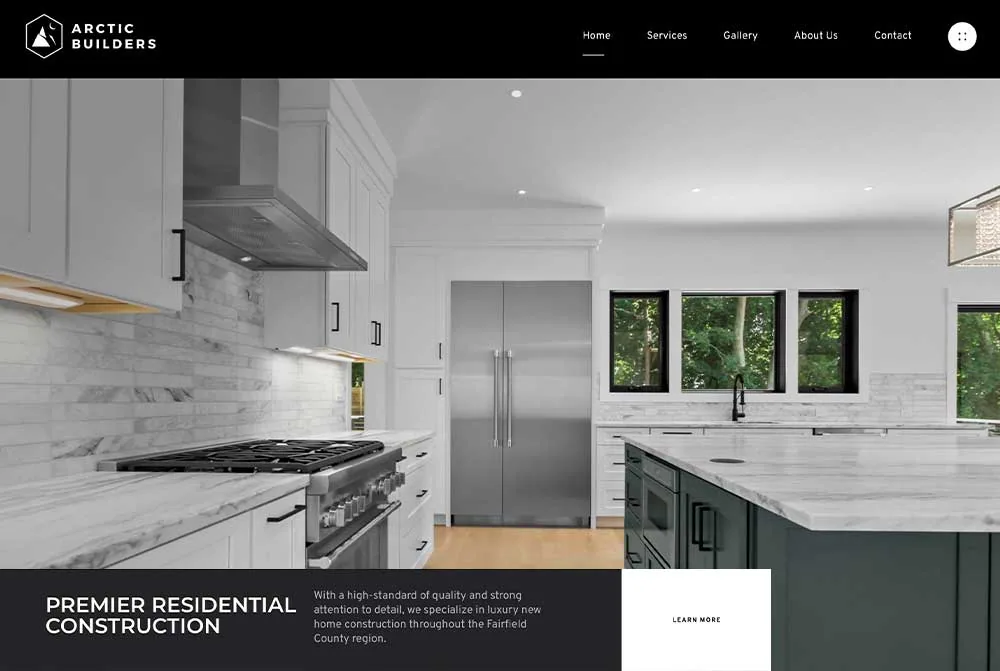 Arctic Builders website