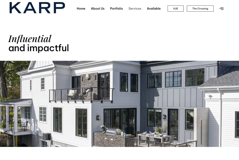 Karp Associates: Services website screenshot