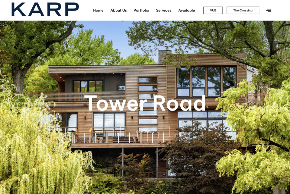 Karp Associates: Tower Road website screenshot