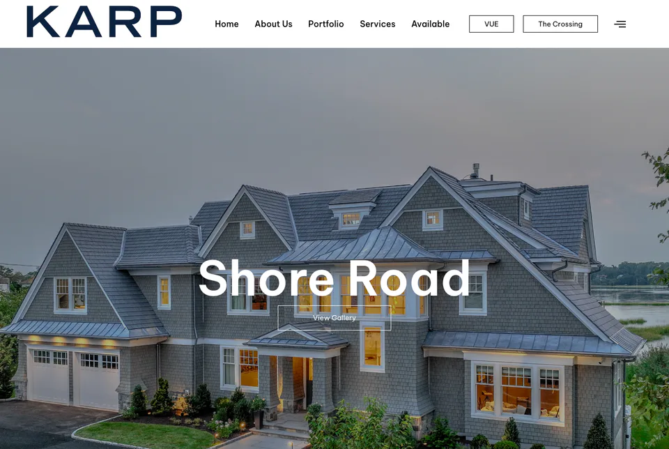 Karp Associates: Shore Road website screenshot