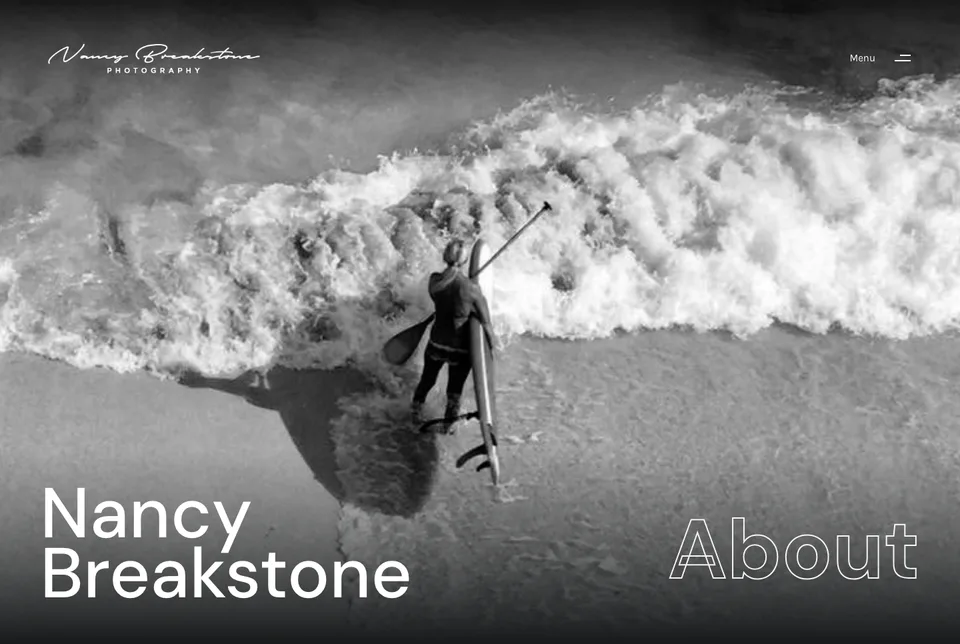 Nancy Breakstone Photography: About website screenshot