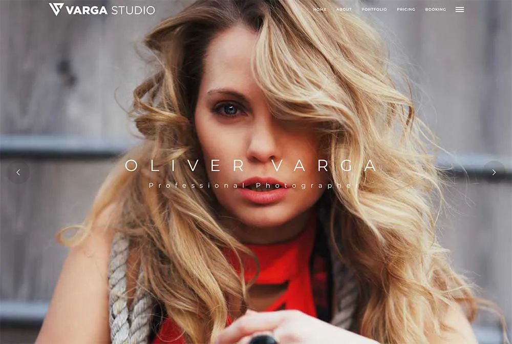 Studio Varga: Homepage website screenshot