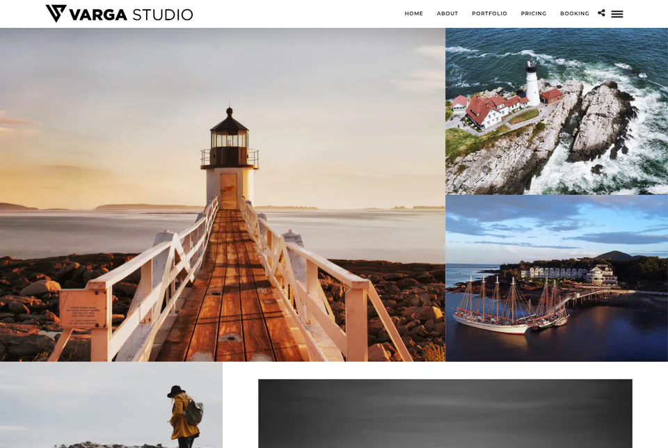 Studio Varga: Landscapes website screenshot
