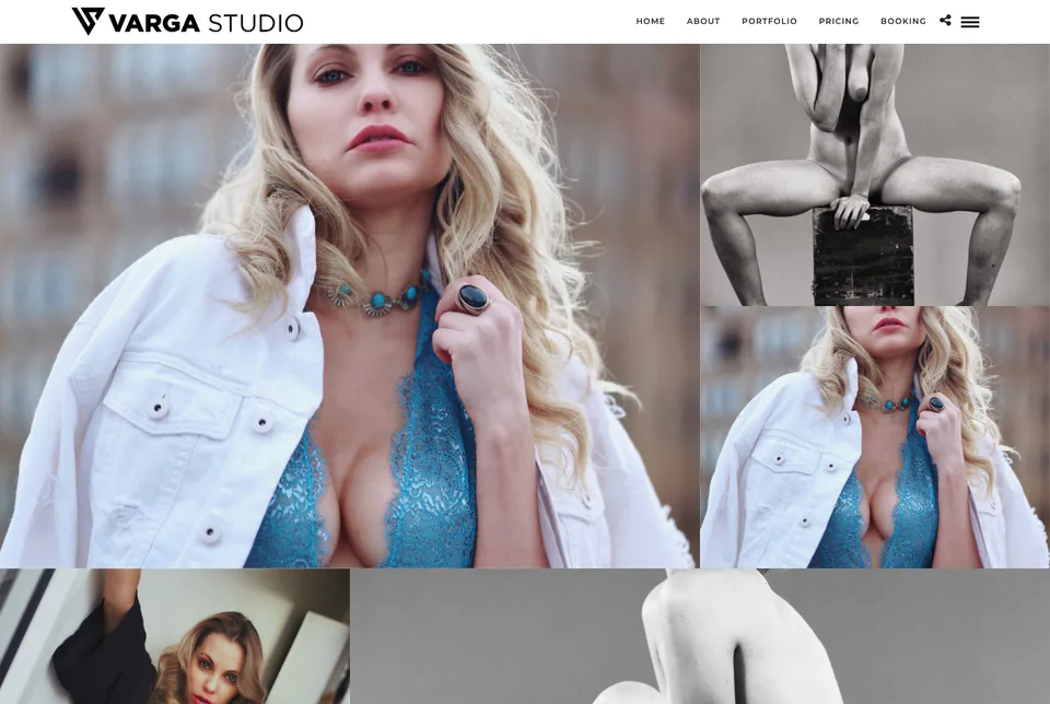 Studio Varga: Boudoir website screenshot