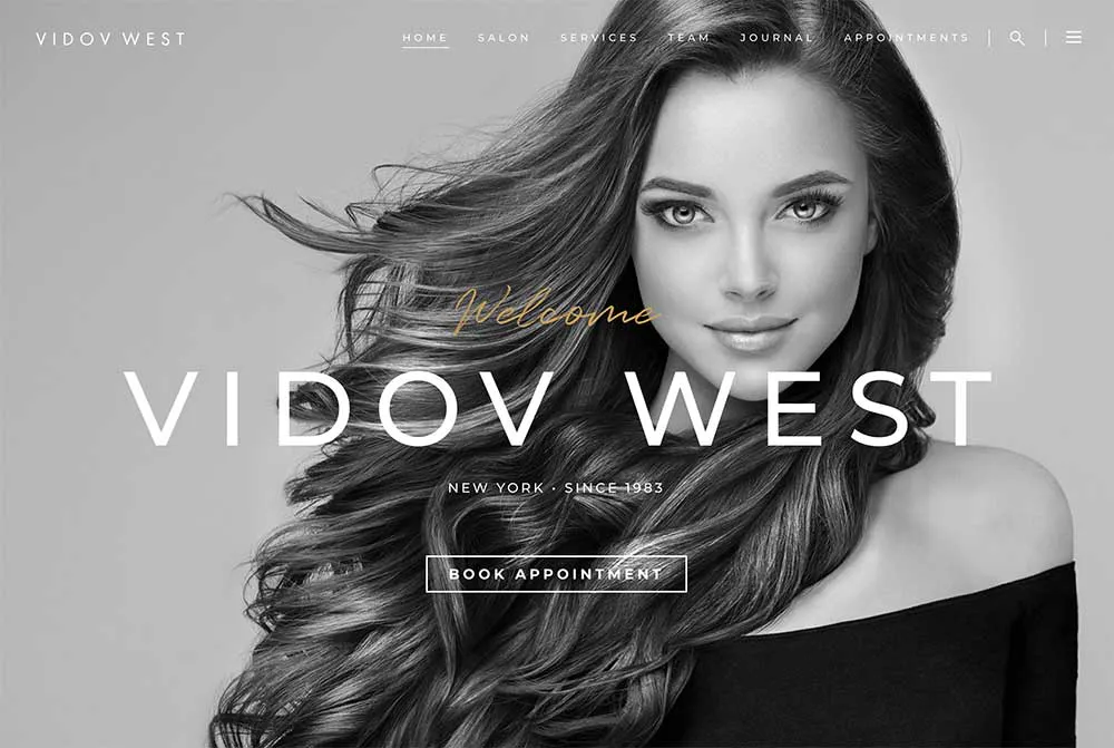 Vidov West Salon New York City website