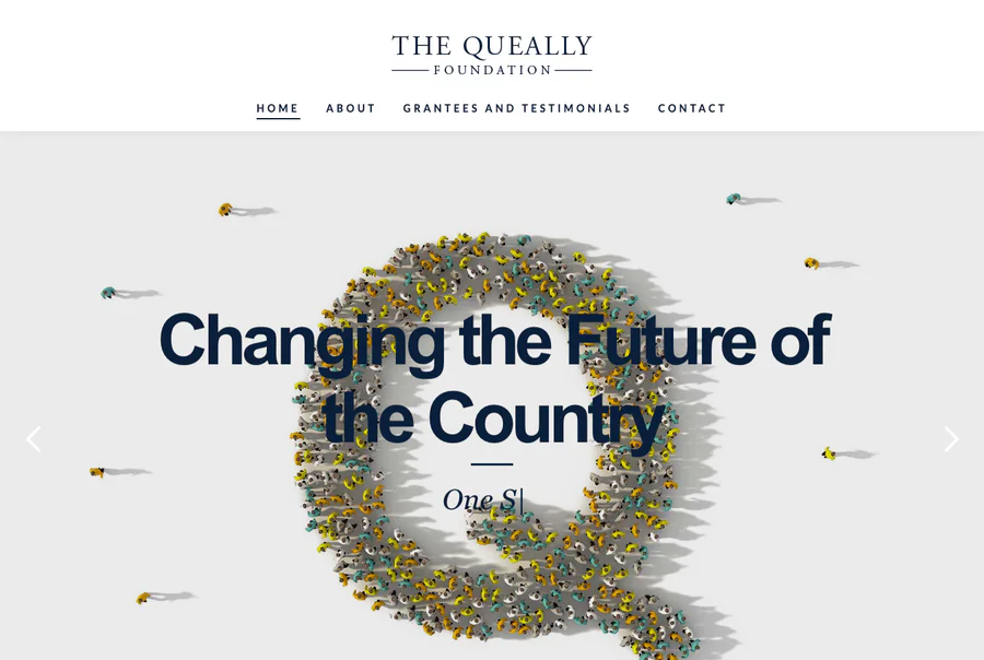 The Queally Foundation education and scholarship website homepage
